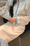 Piece Dress Set Woman Elegant Fashion Dress Slim Causal Midi Skirt + Long Sleeve Y2k Crop Tops Female Korean Suit 2023