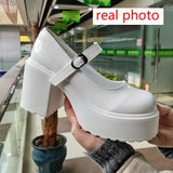 shoes Heels Lolita shoes platform heels Women Mary Jane Shoes Vintage Girls High Heel Japanese Style College Student