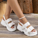 Chunky Platform Sandals Women Summer 2023 Thick Bottom Non Slip Beach Shoes Woman Fashion Buckle Sports Sandals Plus