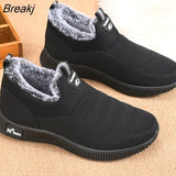 Fashion Men Boots Fur Men Snow Boots Couple Keep Warm Winter Shoes Comfortable Botas Hombre Outdoor Men