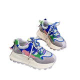 Breakj Soft Bottom Forrest Of The Forrest Women's Spring And Summer New Color Mesh Can Breathe Loose Cake Thick-Soled Temperament Comfortable Old Dad