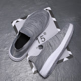 Men Vulcanized Shoes 2023 High Quality Men Sneakers Slip On Flats Shoes Men Loafers Walking Outdoor Casual Shoes Plus Size