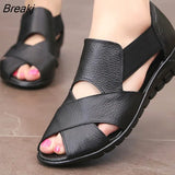 size 35-42 Ladies wedge sandals Shallow Non-slip Fashion Summer shoes women Soft Hard-wearing Sandals