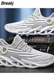 NEW Summer Men's Thin Tide Shoes Hollow Breathable Men's Tide Brand Sneakers Running Net Shoes Youth Blade
