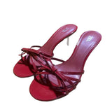 Breakj New Spring New Red High Quality Coarse And Bow Round Head Slippers