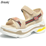 Summer Vacation Beach Sandales Women Platform Sandals Rome Shoes Woman Sport Sandals High Heel Casual Shoes Ladies