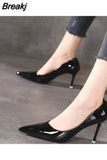 High Heel Pointed Toe Stiletto Red Bottom Fashion Women's Shoes Shallow High Heels Red Bottom High Heels Lolita