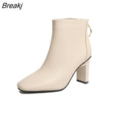 Women Shoes Winter Autumn Women Botas Shoes Casual Women High Heels Pumps Warm Ankle Boots Mujer Zapatos