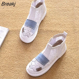 Fashion Women Summer Boots Thick Sole Mesh Shoes Casual Woman Boots Ladies Summer Footwear Women Ankle Boots