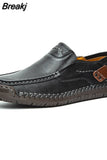 Men's Handmade Leather Shoes Comfortable Spring One Stirrup Moccasin Fashion Casual Sneakers Zapatillas De