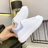 Women Causal Shoes Brand Spring Designer Wedges White Sneakers Platform Tenis Feminino Trainers Female Walking Vulcanized