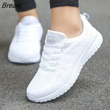 Women Casual Shoes Fashion Breathable Walking Mesh Flat Shoes Woman White Sneakers Women 2023 Tenis Feminino Female