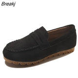 Women's Loafers Moccasins Woman Soft Bottom Non Slip Female Flats Shoes 2023 Autumn Spring Slip On Sewing Ladies Lazy Shoes