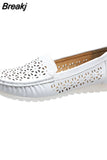 shoes women 2023 new summer breathable flat bottom hollow white soft-soled sandals shoes for