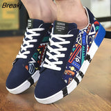 Men Sneakers Casual Shoes Men Lovers Printing Fashion Flat Tenis Canvas Shoes Masculino Vulcanized Shoes Zapatos De