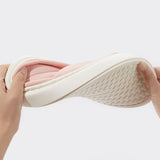 Sole Home Linen Slippers Women Open Toe Thick Bottom Indoor Slides House Shoes Woman Four Season Non Slip Couple