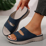 Breakj New Summer Thick-Soled Slippers Women's Shoes Thick Soles With Casual Slippers Outside Wearing Cold