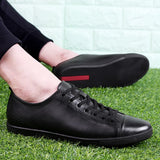 size 47 Men Shoes Genuine Leather Breathable Male Loafers Man Driving Casual Shoes lace up Soft Footwear Male Krasovki