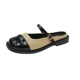 For Women 2023 Female Shoes Slippers Soft Slides Cover Toe Low Shallow New Comfort Flat Basic Spring Fabric Retro