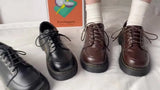 Children 2024 Spring New College Style Jk Uniforms Korean Version Of Online Celebrity Thick-Soled British Leather