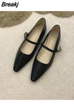 Woman Shoe Autumn Round Toe Female Footwear Modis Moccasin Fall Boat Summer Pointed Toe Dress New 2023 Flat Basic