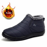 Hiking Shoes Winter Men Boots Warm Plush Waterproof Non-slip Outdoor Walking Shoes Ankle Snow Boots for Women Zapatos
