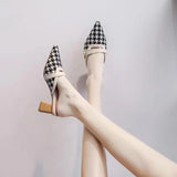 Baotou Half-slippers Women's 2023 Summer New Thick-heeled Lazy People Wear Slippers