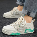 Men Skateboarding Shoes Canvas Comfortable Thick Bottom Platform Shoes Men Casual Vulcanized Shoes Sneakers Student
