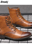 Leather Men Chelsea Boots Classic Men Boots Outdoor Warm Leathers Shoes Comfortable Walking Shoes Botas De