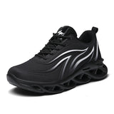 Men's Flame Printed Sneakers Mesh Weave Sports Shoes Comfortable Running Shoes Outdoor Men Athletic Shoes