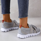 Brown Knit Breathable Sneakers Shoes Women 2024 New Soft Sole Platform Flats Woman Plus Size 43 Non Slip Casual