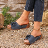 Breakj Women's Shoes 2025 Spring And Summer New Slope And Open Toe Wearing Slippers Women Cool