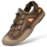 Mens Sandals Summer Breathable Mesh Sandals Men Outdoor Casual Lightweight Beach Sandals Fashion Men Shoes Large Size