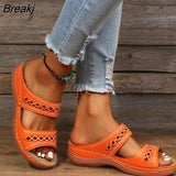 Women Casual Sandals Comfortable Soft Slippers Embroider Flower Colorful Ethnic Flat Platform Open Toe Outdoor Beach