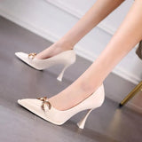 African Woman Shoe Shallow Mouth Work Dress Professional Sexy Pump Slip On Pointed Wedge 2023 Lace-Up Burgundy