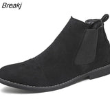 Winter Men's Boots British Style Chelsea Boots Elegant Fashion Men Western Boots Comfortable Vintage Classic Ankle