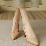 Women's Summer Footwear Pumps Formal Shoes for Woman 2023 Pointed Toe Office Black Moccasins on Heeled High Heels Quality