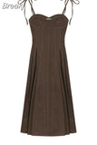 Piece Dress Set Woman Casual Long Sleeve Crop Tops + Pure Color Strap Mini Dress Elegant Korea Fashion Suit Female 2023