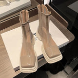 Thin Boots Women's Hollow Mesh Breathable High-heeled Sandals Summer New Platform Women's Boots