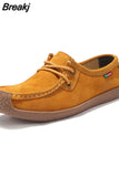 Women Genuine Leather Flat Shoes Lace up Sneakers Autumn Oxford Shoes Female Loafers Casual Suede Flats Stitching