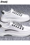 Men New Autumn Leather Casual Shoes Men's Design Sneakers 2023 Fashion Comfortable Outdoor Flats Loafers Plus Size