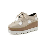 Womens Sneakers Shoes Wedge Basket 2024 Platform Tennis Female Roses Fashion Thick Sole Silver Trainers High Lace-Up Fabric PU