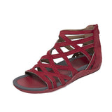 Breakj Leopard Slope Sandals Zhejiang Taizhou Roman Deep Leopard Roman
