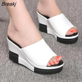 Flip Flops Women shoes Slippers Platform Summer Shoes Open Toe Wedges Sandals Ladies Shoes women Plus Size
