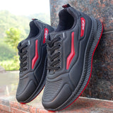 Men's Autumn Leather Waterproof Sneakers Man Sports Casual Shoes Black Fashion Work Shoes Man Fashion Sneakers Male
