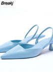 Party Shoe and Bag Set Sexy Heels Shallow Mouth Pointed Pumps Lace-Up Sandals Ladies Slip on Golden Crossdressers