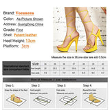 New Lace-up Sandals Women Platform Summer Ladies Shoes Fashion Thin Band High Heels Pumps Plus Size Nightclub Stripper