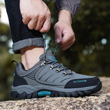 Men Winter Snow Boots Waterproof Casual Sports Shoes Warm Men's Boots Large Size Outdoor Low Top Hiking Boots Work