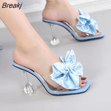 Summer High Heels Shoes Women Modern Sandals Flower Shoes Brand Women Sandals Ladies Heels Black Blue Plus Size 42