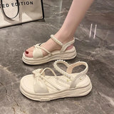 Women's Summer Outwear 2024 New Thick Sole Casual Beach Sandals Wedges Shoes for